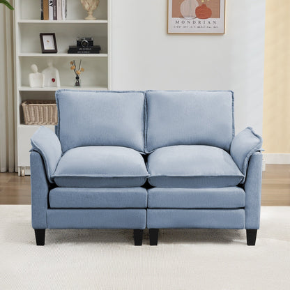 Canapé 2 places de luxe « Confort optimal, design robuste » pour salons et bureaux