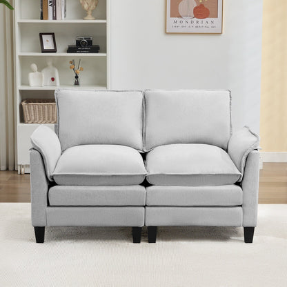 Canapé 2 places de luxe « Confort optimal, design robuste » pour salons et bureaux