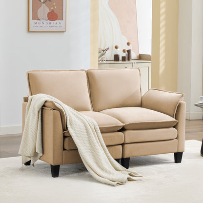 Canapé 2 places de luxe « Confort optimal, design robuste » pour salons et bureaux