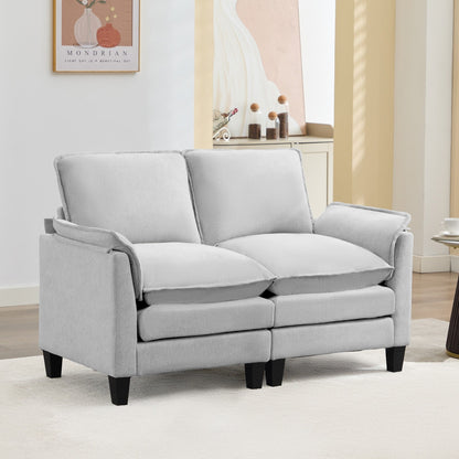 Canapé 2 places de luxe « Confort optimal, design robuste » pour salons et bureaux