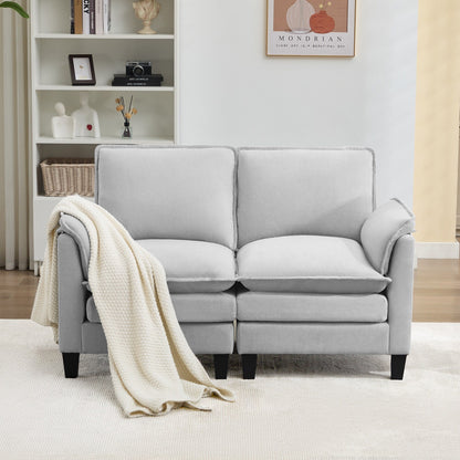 Canapé 2 places de luxe « Confort optimal, design robuste » pour salons et bureaux