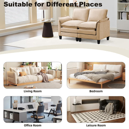 Canapé 2 places de luxe « Confort optimal, design robuste » pour salons et bureaux