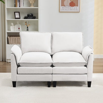 Canapé 2 places de luxe « Confort optimal, design robuste » pour salons et bureaux