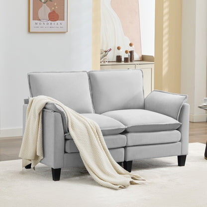 Canapé 2 places de luxe « Confort optimal, design robuste » pour salons et bureaux