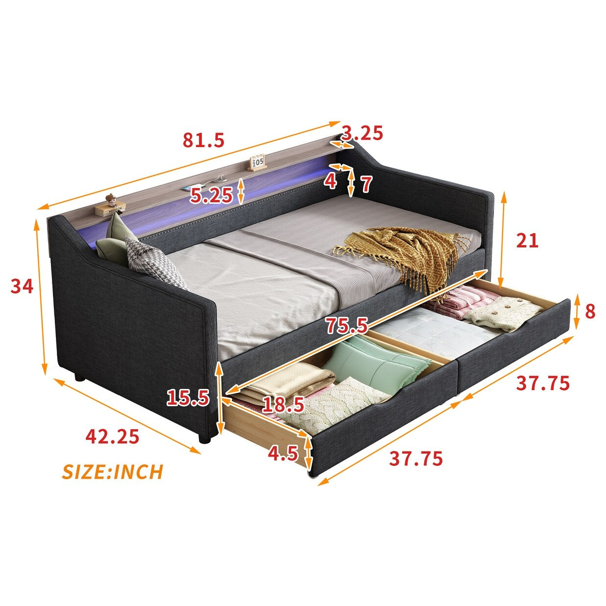 Canapé-lit de luxe avec coussin moelleux : un confort ultime pour votre maison