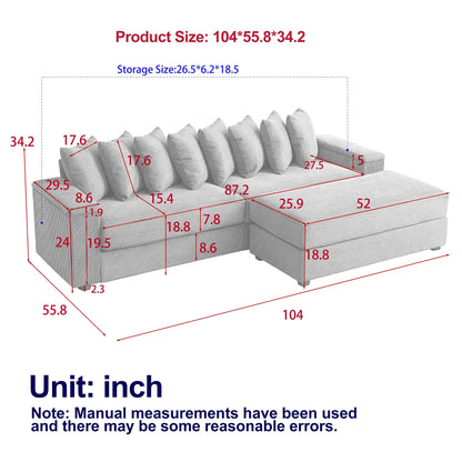 Canapé-lit de luxe avec coussin moelleux : un confort ultime pour votre maison