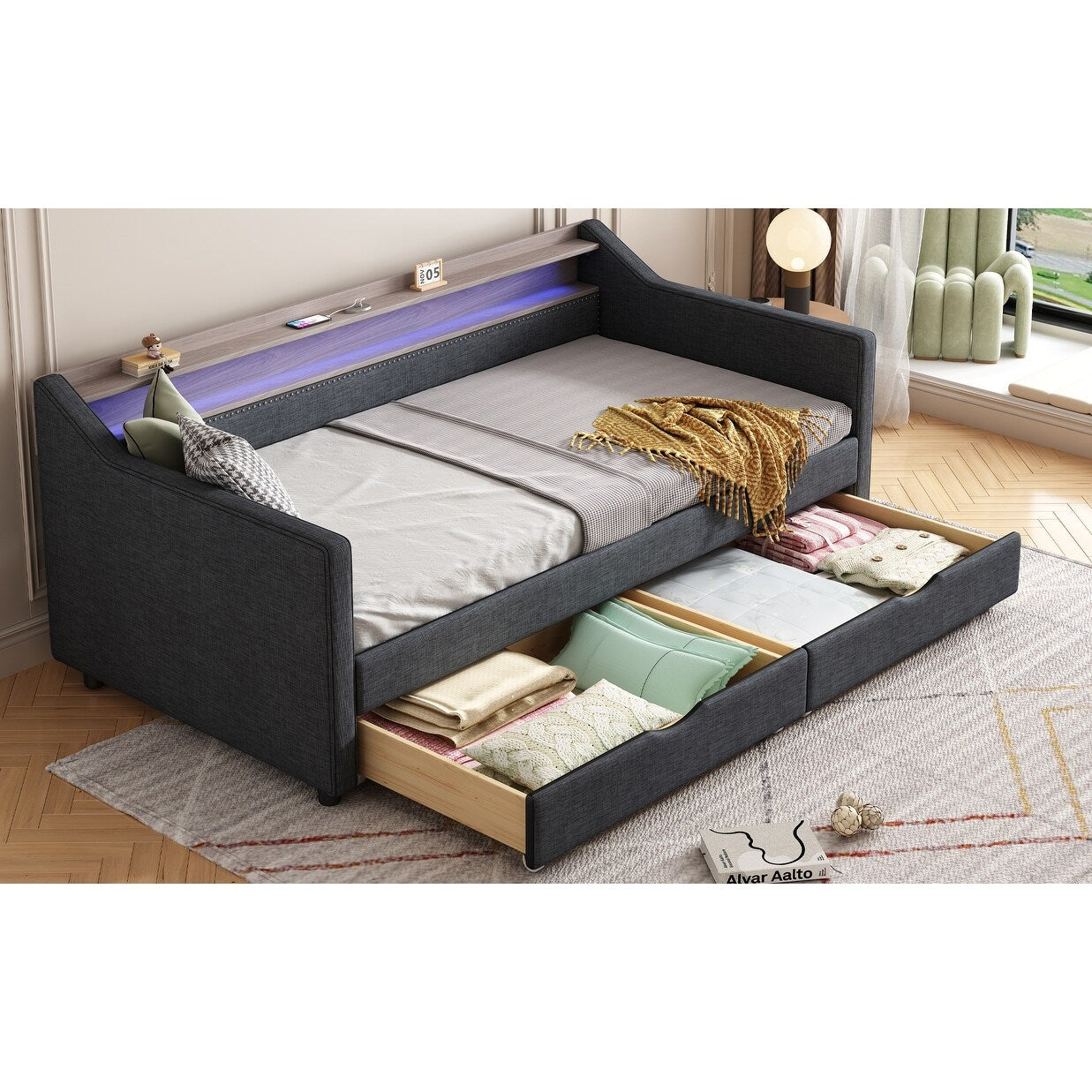 Canapé-lit de luxe avec coussin moelleux : un confort ultime pour votre maison