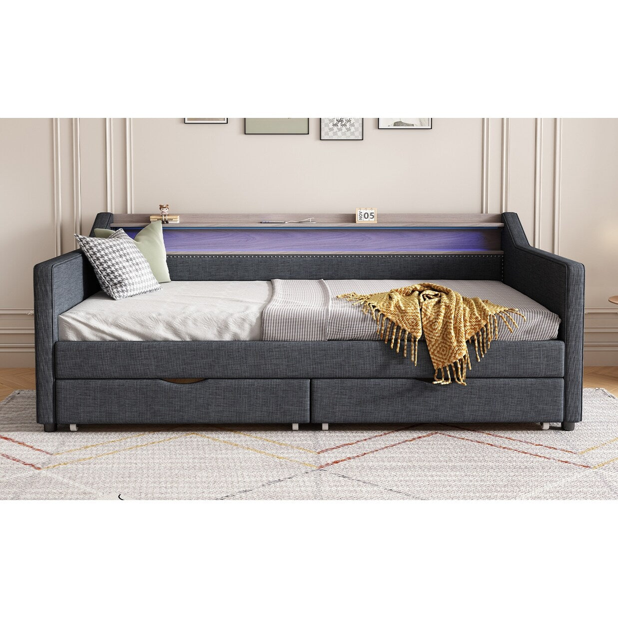 Canapé-lit de luxe avec coussin moelleux : un confort ultime pour votre maison