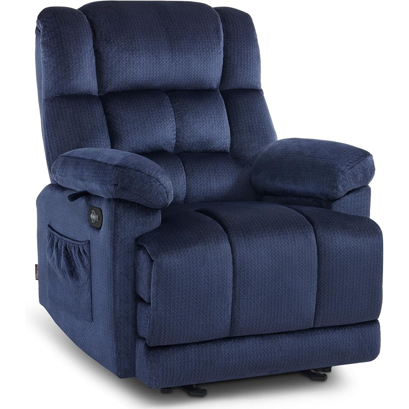 Fauteuil inclinable électrique MCombo pour salon avec chauffage et massage, tissu R6233