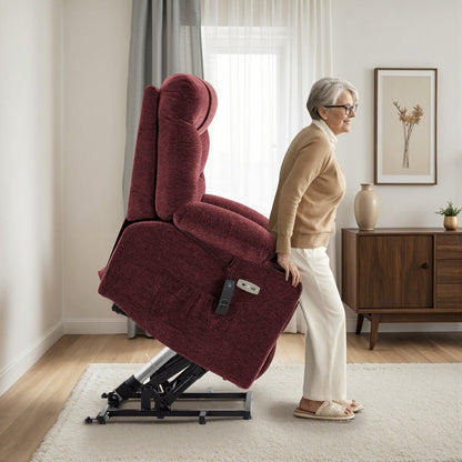 Fauteuil inclinable électrique MCombo avec repose-pieds allongé pour personnes âgées