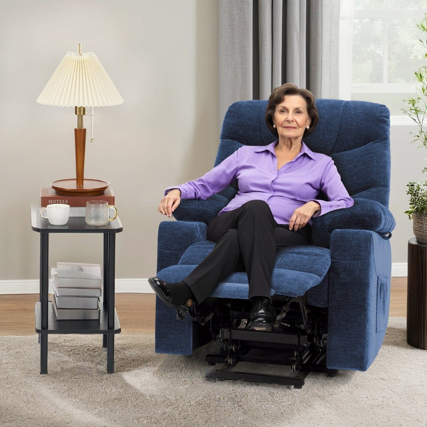 Fauteuil inclinable électrique MCombo avec repose-pieds allongé pour personnes âgées