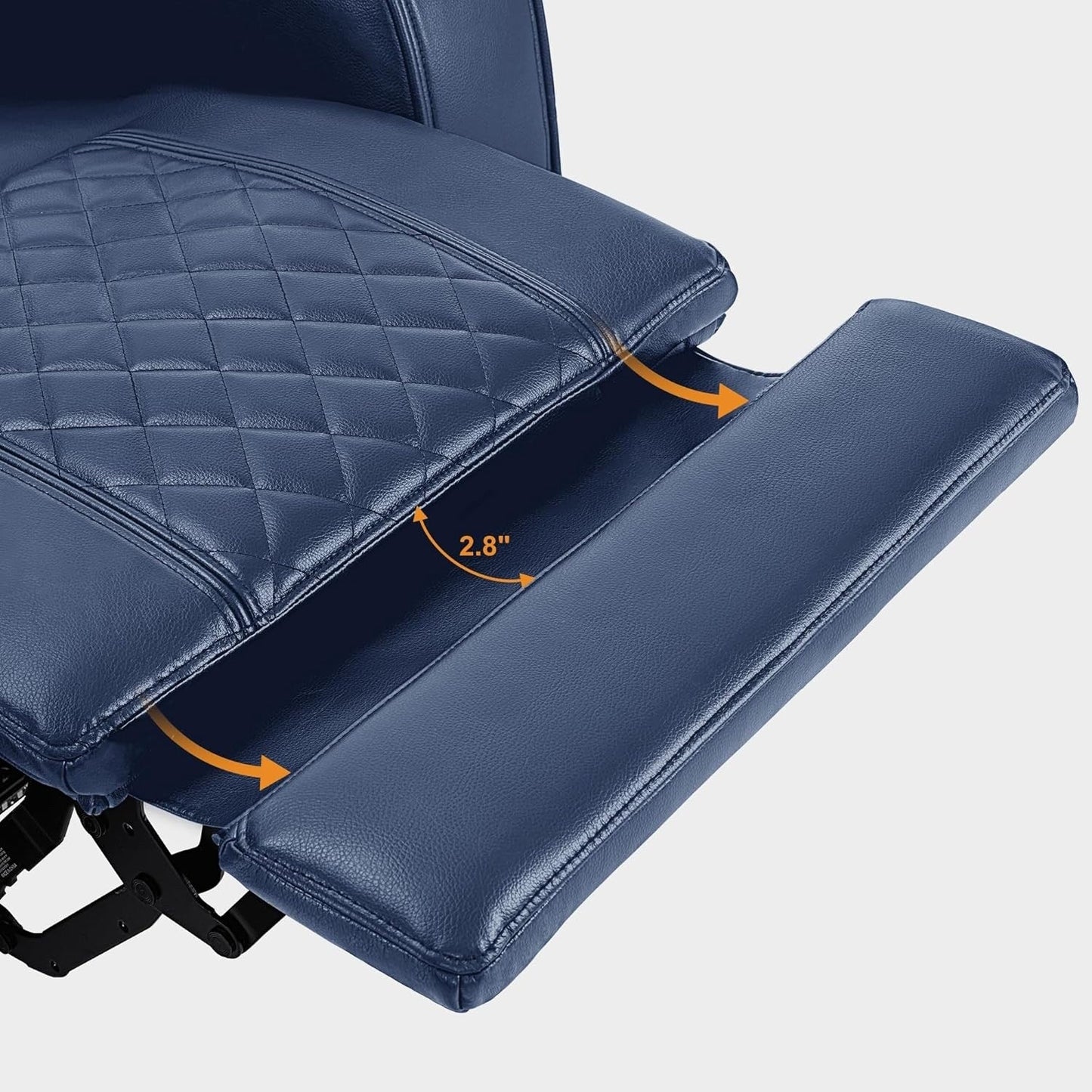 Canapé inclinable électrique MCombo avec appuie-têtes réglables, siège home cinéma avec rangement pour accoudoirs, similicuir HTS470