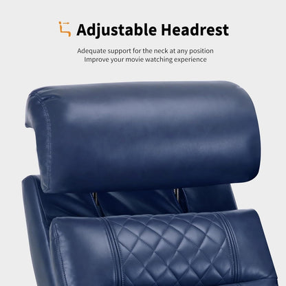 Canapé inclinable électrique MCombo avec appuie-têtes réglables, siège home cinéma avec rangement pour accoudoirs, similicuir HTS470