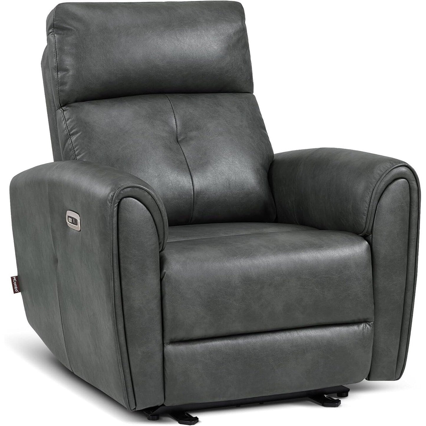 Fauteuils inclinables électriques MCombo de petite taille, fauteuil inclinable moderne sans appuie-mur avec support lombaire, ports USB et de chargement, certifié FSC