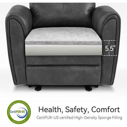 Fauteuils inclinables électriques MCombo de petite taille, fauteuil inclinable moderne sans appuie-mur avec support lombaire, ports USB et de chargement, certifié FSC