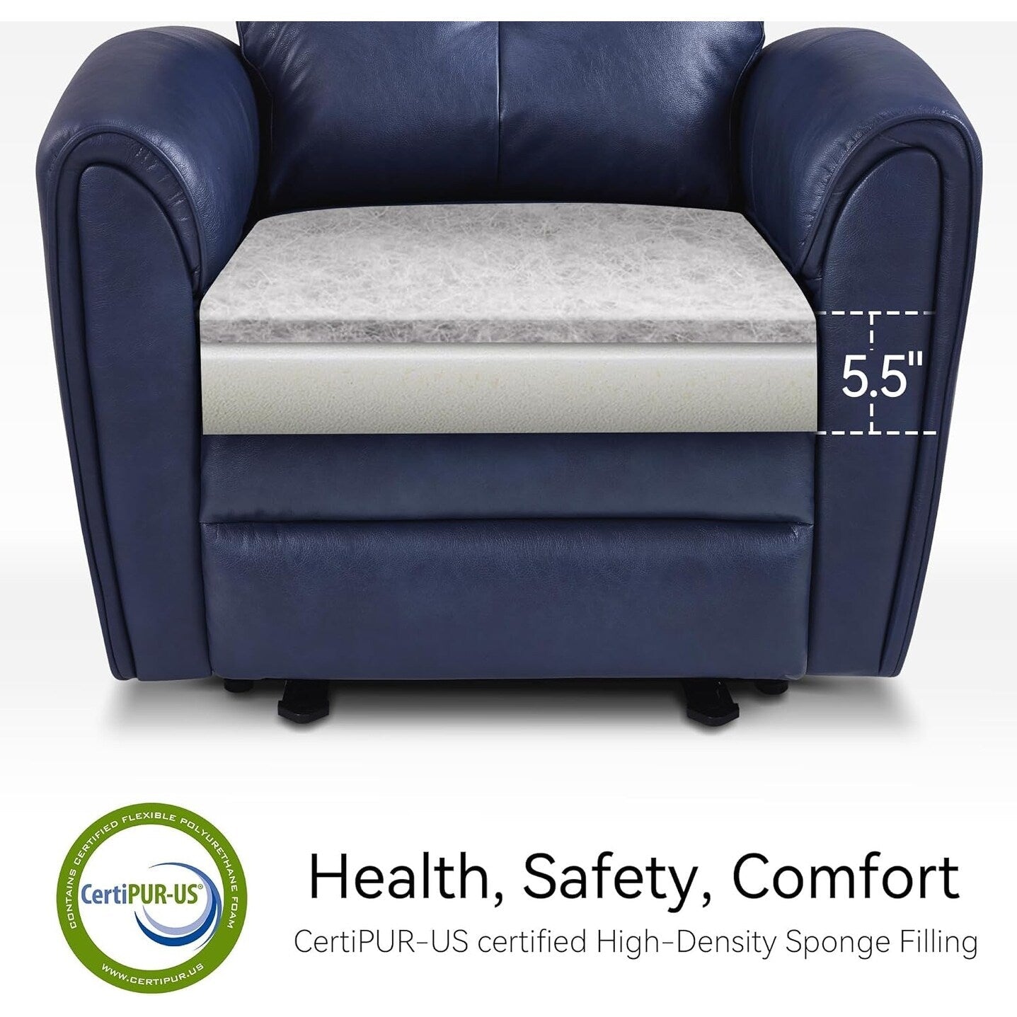 Fauteuils inclinables électriques MCombo de petite taille, fauteuil inclinable moderne sans appuie-mur avec support lombaire, ports USB et de chargement, certifié FSC