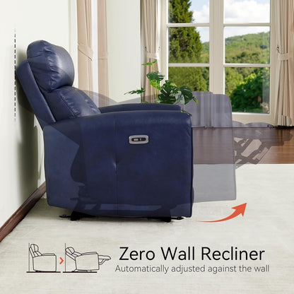 Fauteuils inclinables électriques MCombo de petite taille, fauteuil inclinable moderne sans appuie-mur avec support lombaire, ports USB et de chargement, certifié FSC