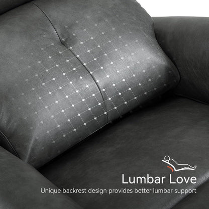 Fauteuils inclinables électriques MCombo de petite taille, fauteuil inclinable moderne sans appuie-mur avec support lombaire, ports USB et de chargement, certifié FSC