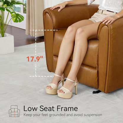 Fauteuils inclinables électriques MCombo de petite taille, fauteuil inclinable moderne sans appuie-mur avec support lombaire, ports USB et de chargement, certifié FSC