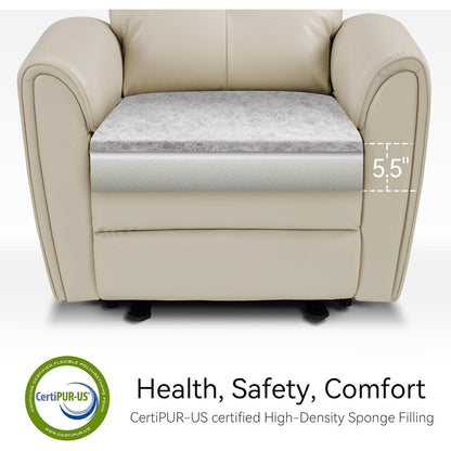 Fauteuils inclinables électriques MCombo de petite taille, fauteuil inclinable moderne sans appuie-mur avec support lombaire, ports USB et de chargement, certifié FSC