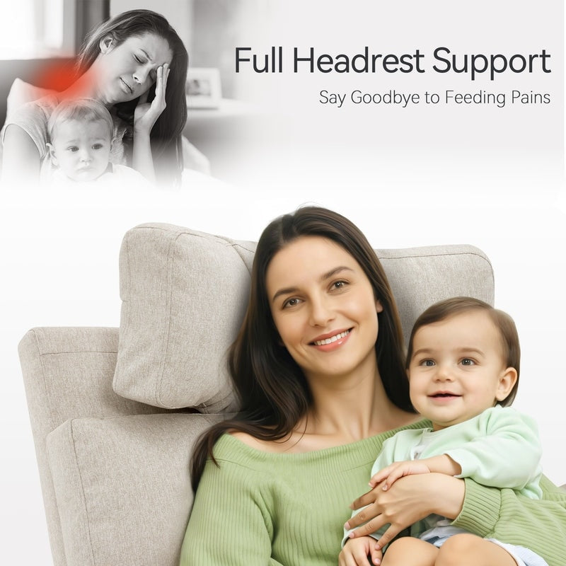 Fauteuil inclinable pivotant et motorisé MCombo pour chambre d'enfant, tissu PR601