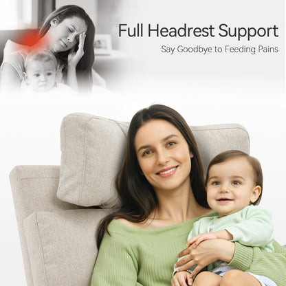 Fauteuil inclinable pivotant et motorisé MCombo pour chambre d'enfant, tissu PR601