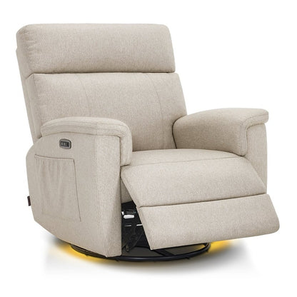 Fauteuil inclinable pivotant et motorisé MCombo pour chambre d'enfant, tissu PR601