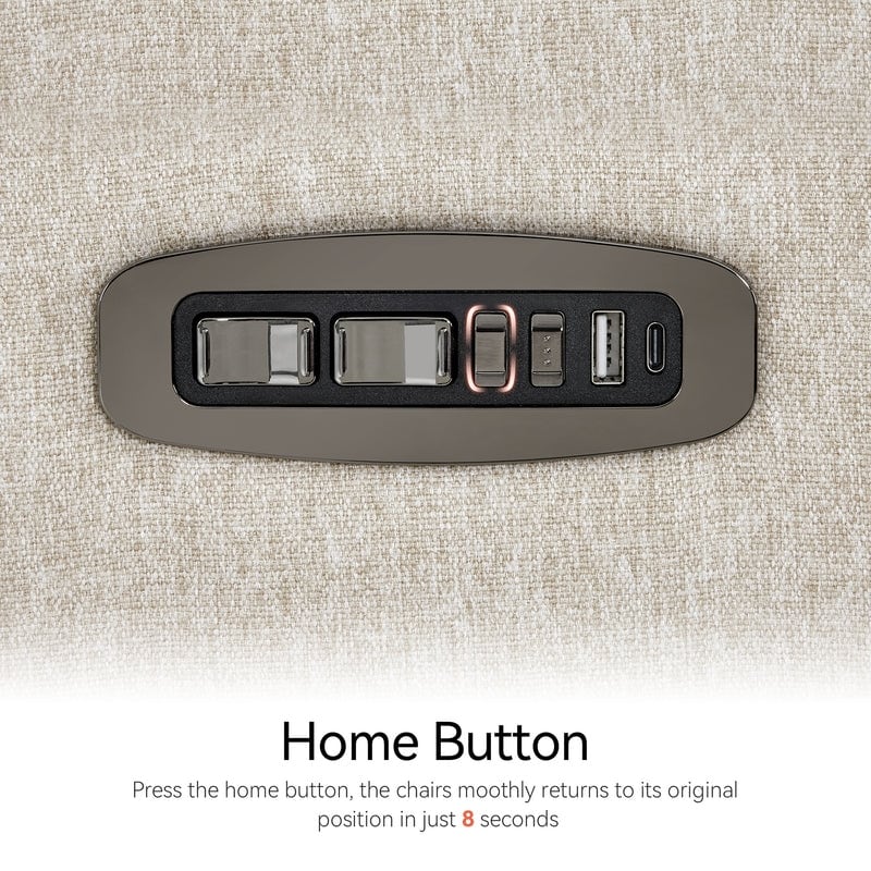 Fauteuil inclinable pivotant et motorisé MCombo pour chambre d'enfant, tissu PR601