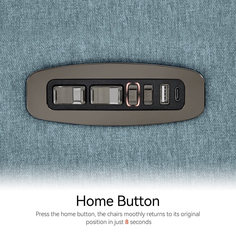 Fauteuil inclinable pivotant et motorisé MCombo pour chambre d'enfant, tissu PR601