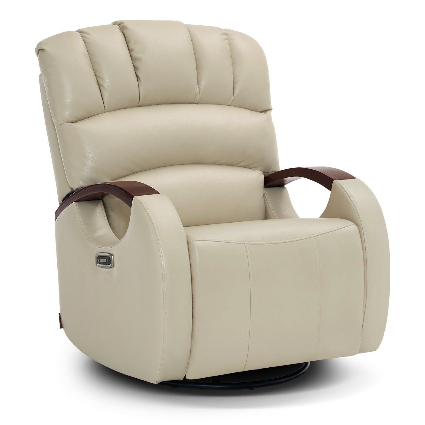 Fauteuil inclinable pivotant et pivotant MCombo avec appui-tête réglable pour chambre d'enfant, similicuir PR616