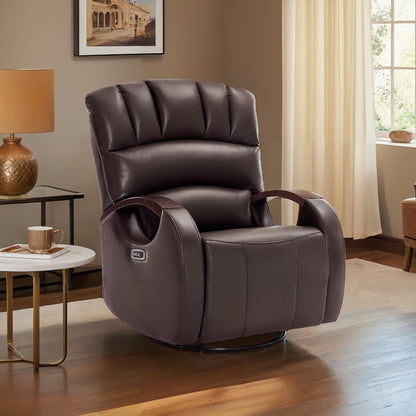 Fauteuil inclinable pivotant et pivotant MCombo avec appui-tête réglable pour chambre d'enfant, similicuir PR616