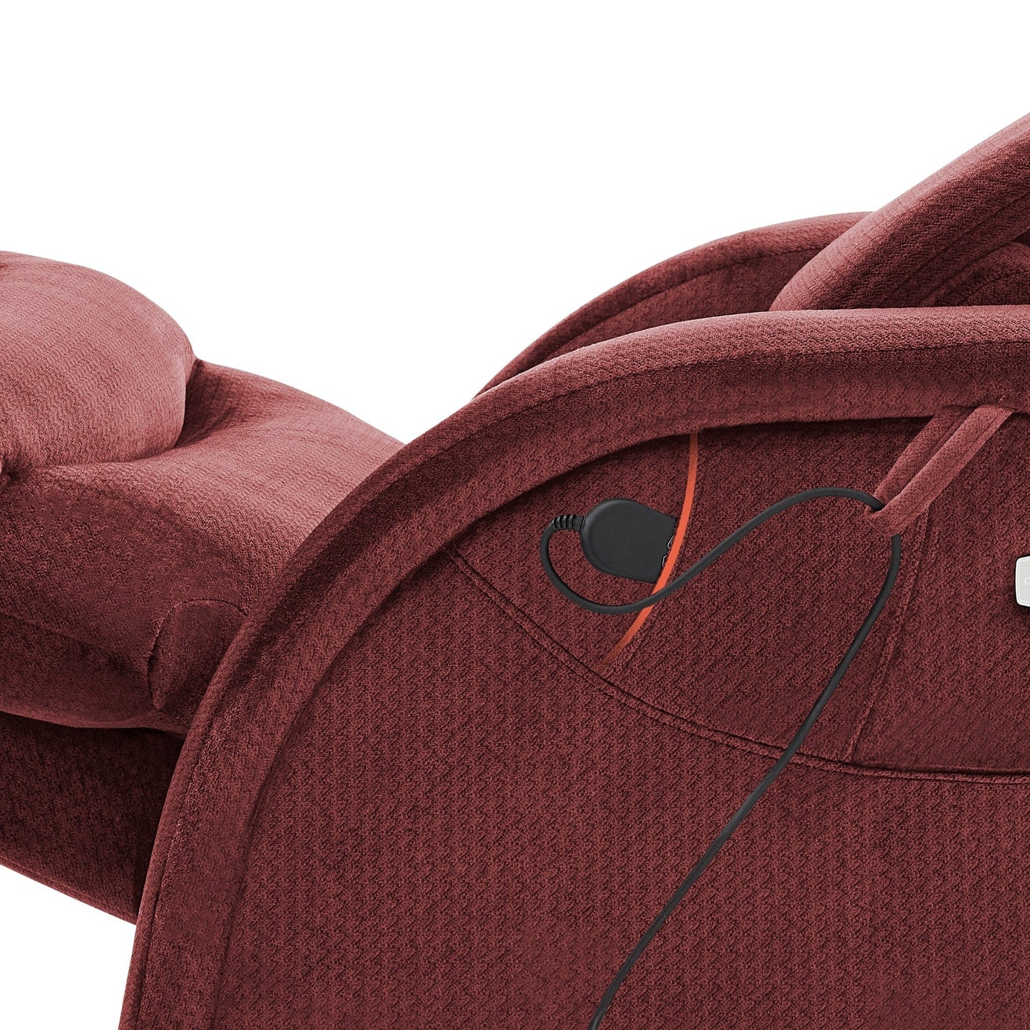 Fauteuil inclinable zéro gravité MCombo Power avec appui-tête réglable pour salon, tissu ZG334