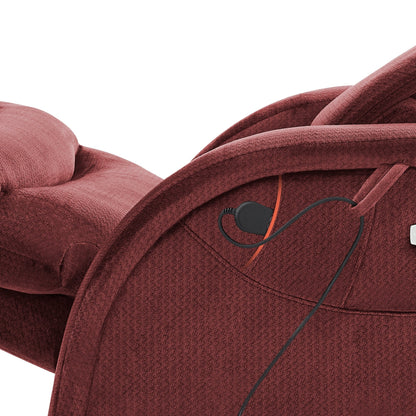 Fauteuil inclinable zéro gravité MCombo Power avec appui-tête réglable pour salon, tissu ZG334