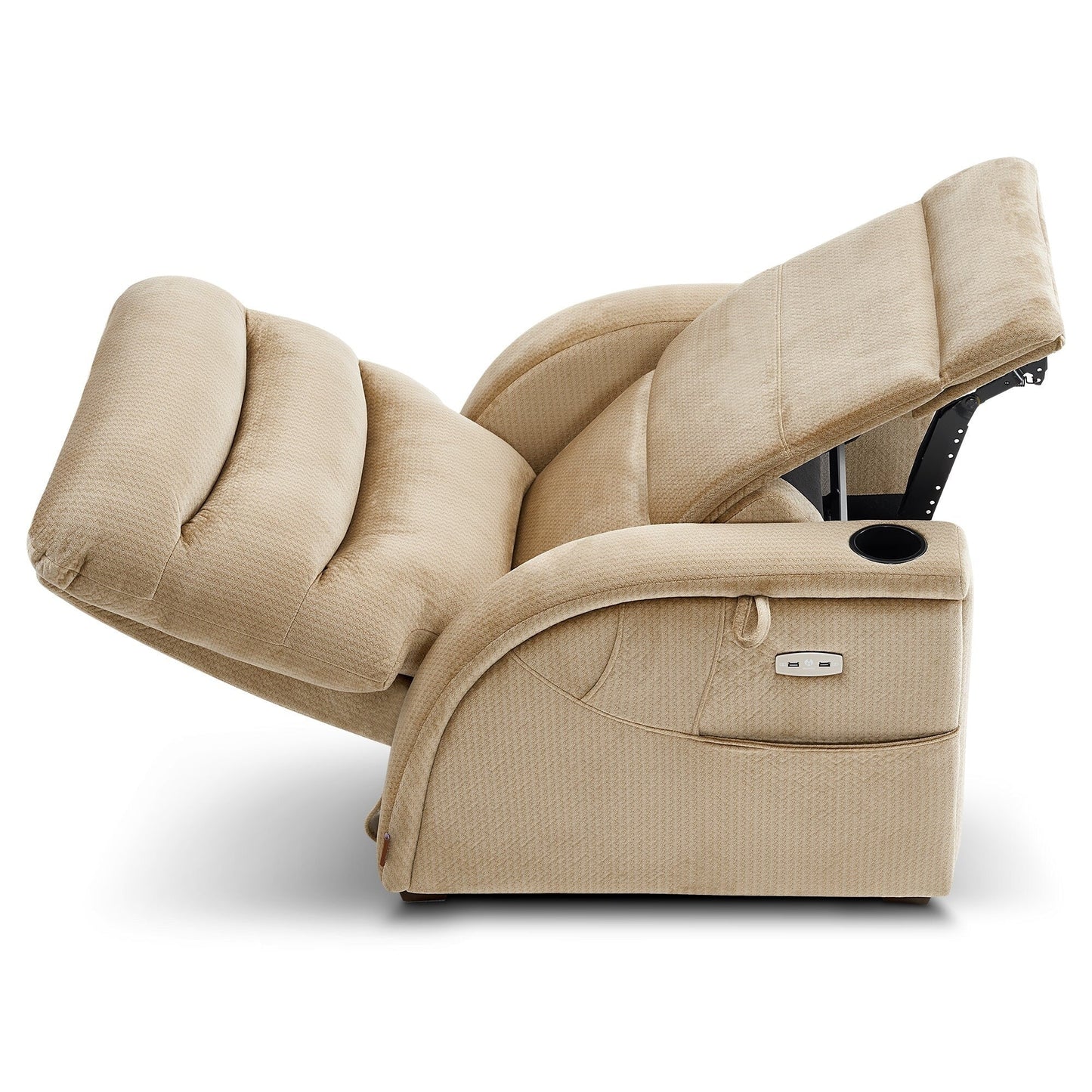 Fauteuil inclinable zéro gravité MCombo Power avec appui-tête réglable pour salon, tissu ZG334