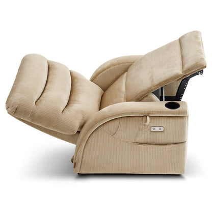 Fauteuil inclinable zéro gravité MCombo Power avec appui-tête réglable pour salon, tissu ZG334