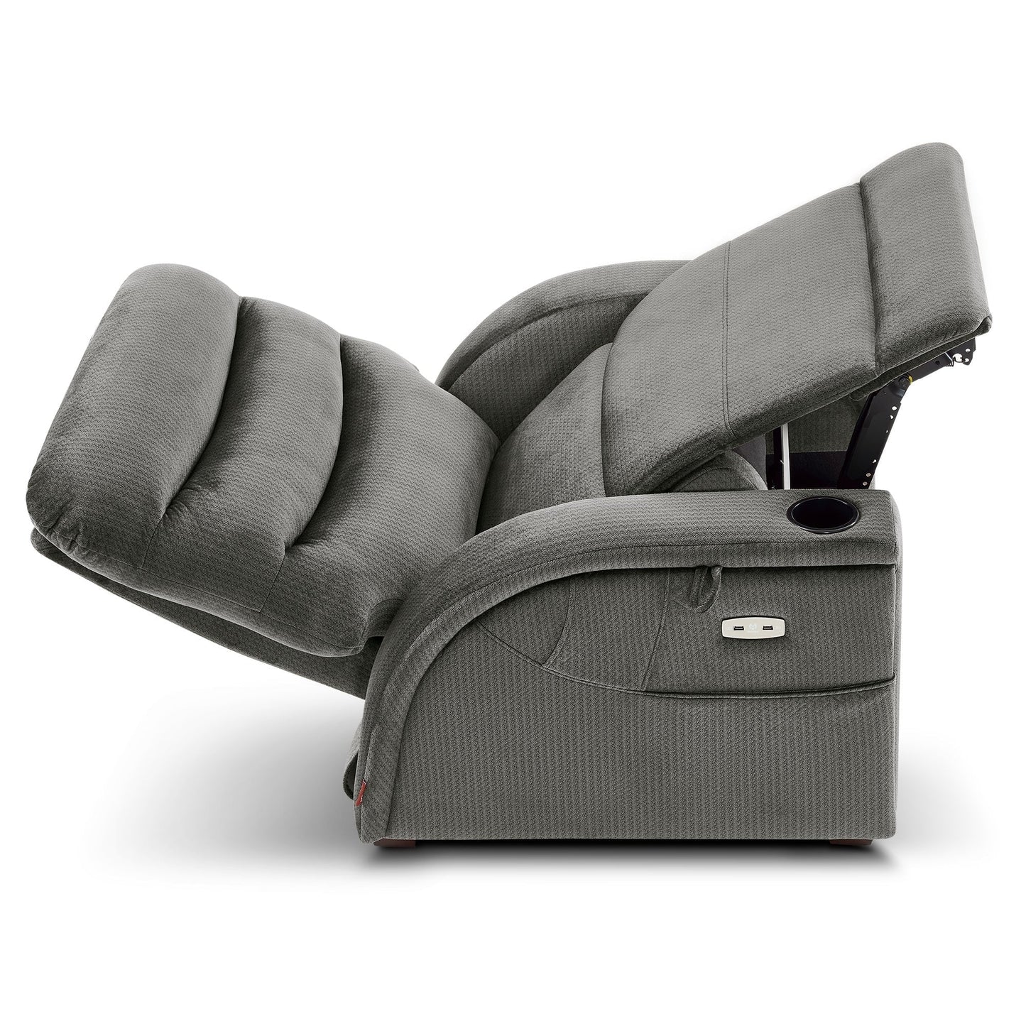Fauteuil inclinable zéro gravité MCombo Power avec appui-tête réglable pour salon, tissu ZG334