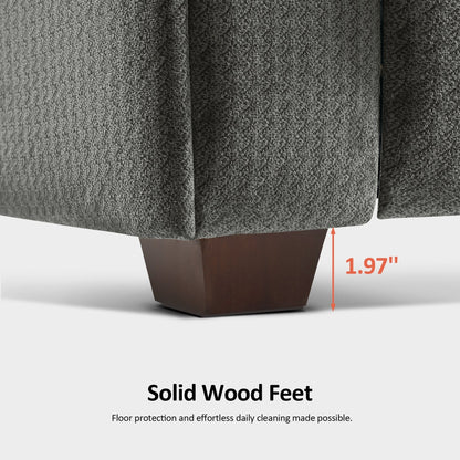 Fauteuil inclinable zéro gravité MCombo Power avec appui-tête réglable pour salon, tissu ZG334