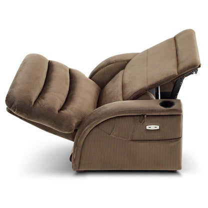 Fauteuil inclinable zéro gravité MCombo Power avec appui-tête réglable pour salon, tissu ZG334