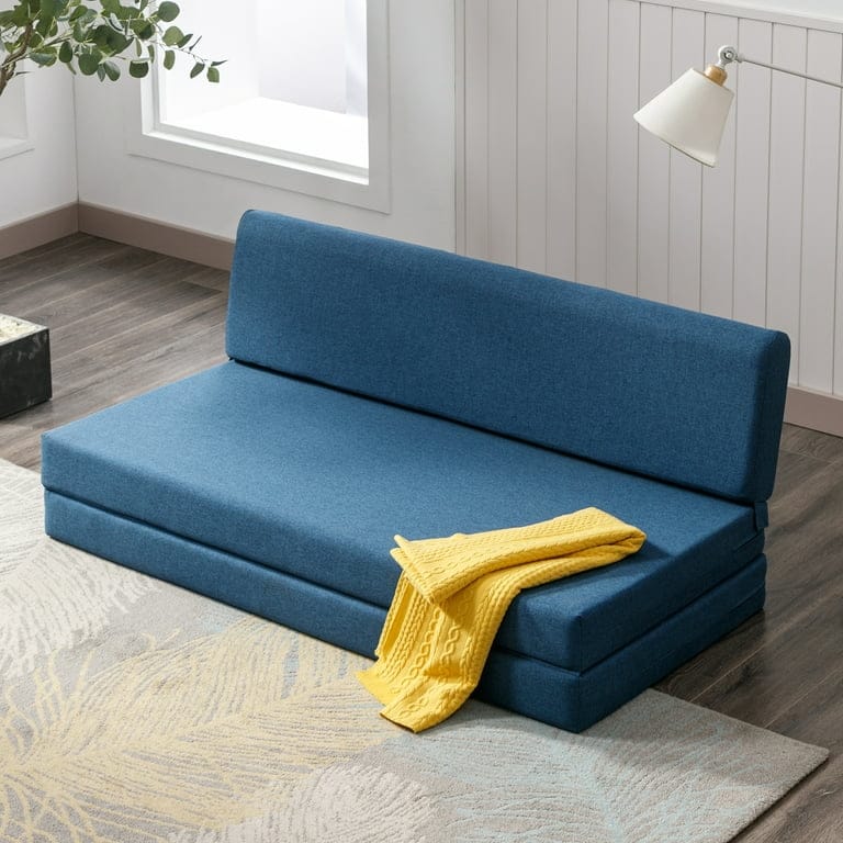 Canapé-lit pliant Mixoy, canapé-lit pliant, fauteuil-lit pour salon, matelas de sol convertible rembourré
