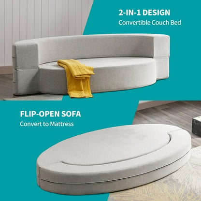 Canapé-lit pliant Mixoy, fauteuil-lit futon, canapé-lit rabattable - 76 po x 42 po x 9,8 po