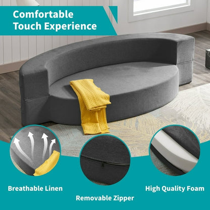 Canapé-lit pliant Mixoy, fauteuil-lit futon, canapé-lit rabattable - 76 po x 42 po x 9,8 po