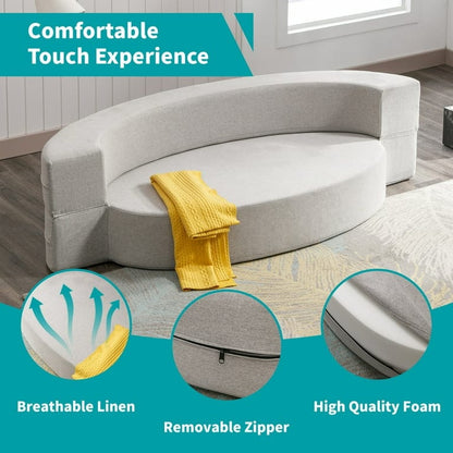 Canapé-lit pliant Mixoy, fauteuil-lit futon, canapé-lit rabattable - 76 po x 42 po x 9,8 po