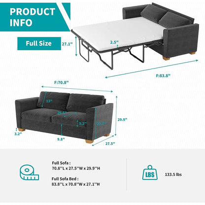 Canapé-lit gigogne moderne Mixoy, canapé-lit causeuse en velours