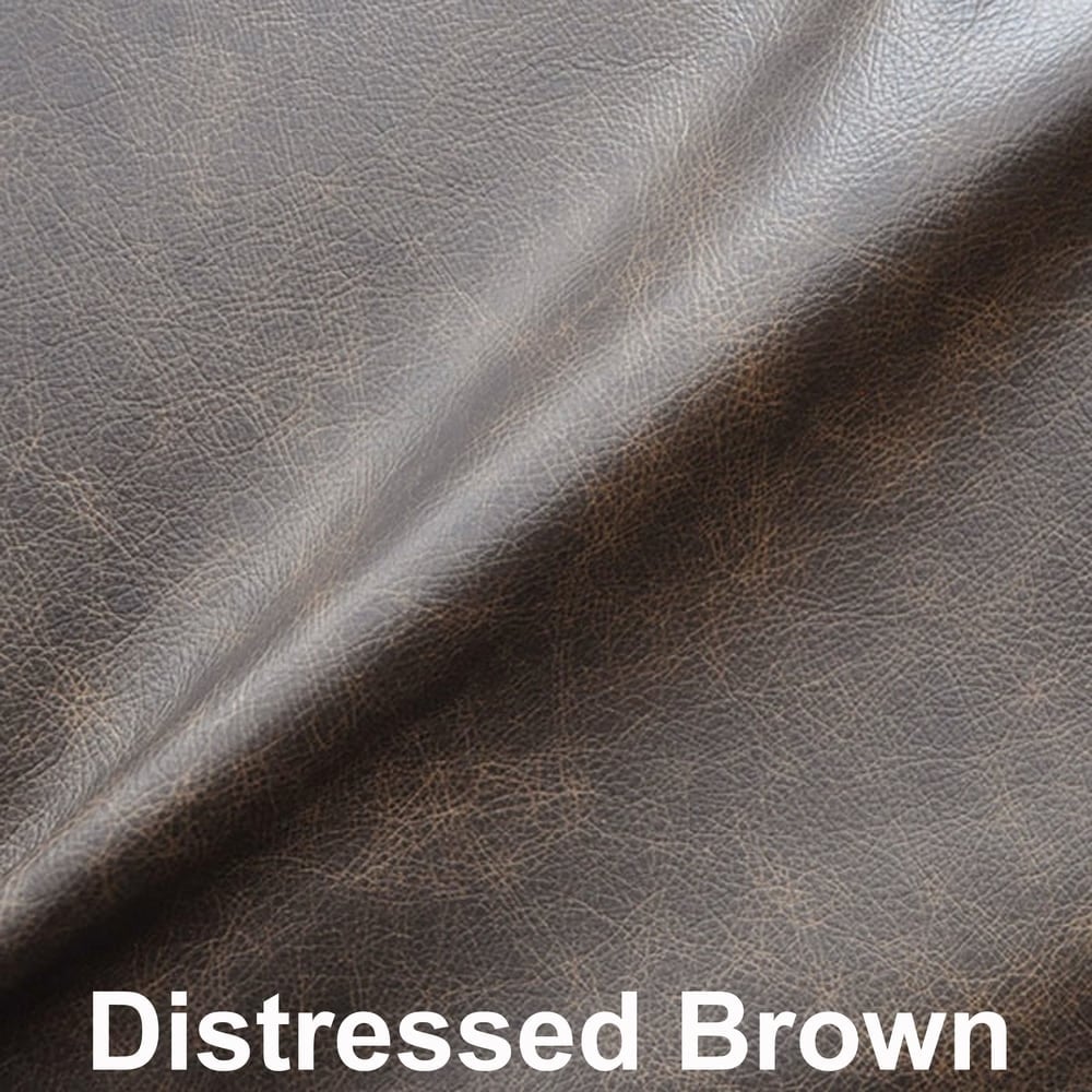 Canapé-lit Vernon en cuir pleine fleur avec garniture cloutée