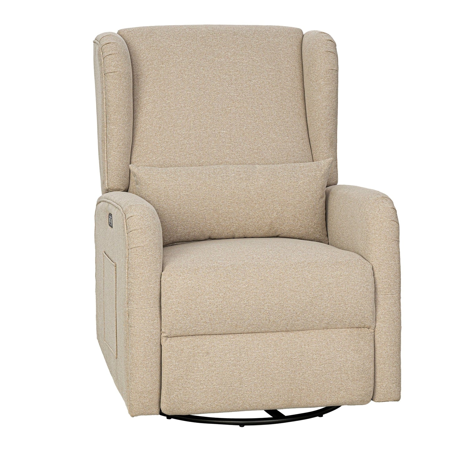 Fauteuil inclinable électrique Madison Park Candace 3-en-1 avec pivot, planeur et ports USB