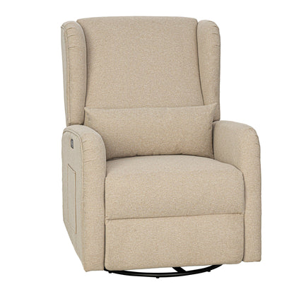 Fauteuil inclinable électrique Madison Park Candace 3-en-1 avec pivot, planeur et ports USB