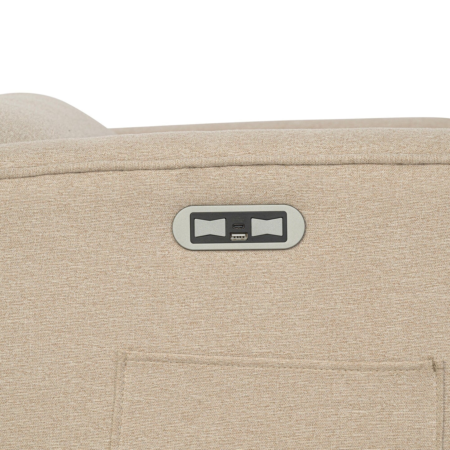 Fauteuil inclinable électrique Madison Park Candace 3-en-1 avec pivot, planeur et ports USB