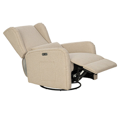 Fauteuil inclinable électrique Madison Park Candace 3-en-1 avec pivot, planeur et ports USB
