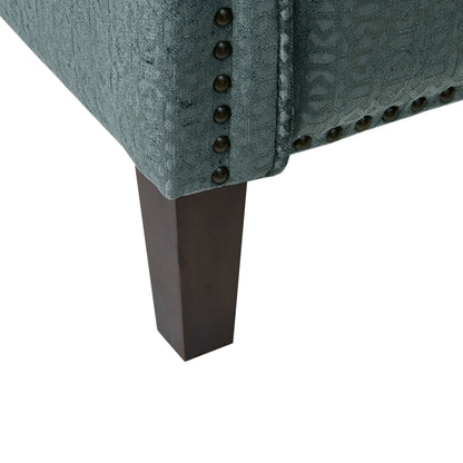 Fauteuil inclinable à dossier rabattable Cecile Blue de Madison Park