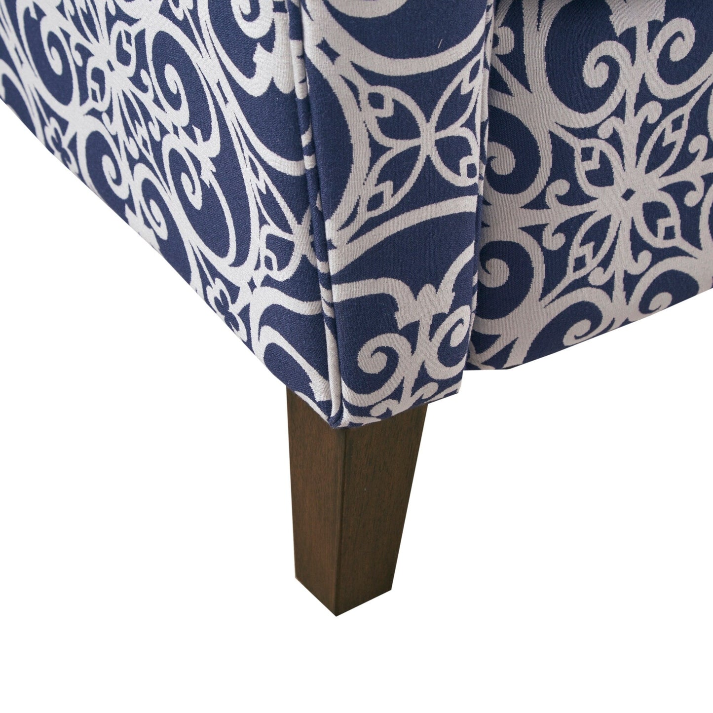 Fauteuil inclinable rembourré en bois massif Oscar de Madison Park avec accoudoirs roulés